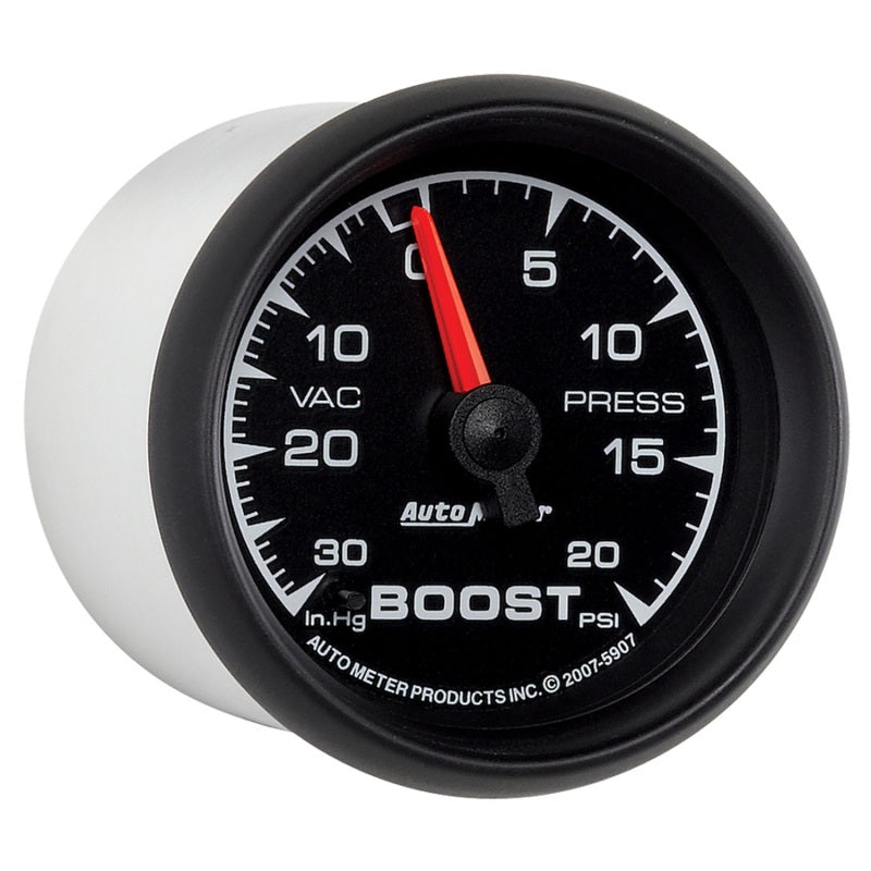 Autometer ES 52.4mm 30 In. HG/20 PSI Vacuum/Boost Gauge - Black Ops Auto Works