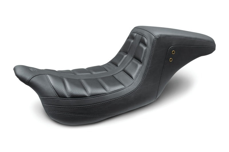 Mustang 08-21 Harley Electra Glide,Rd Glide,Rd King, Str Glide Squareback 1PC Seat - Black Mustang Motorcycle