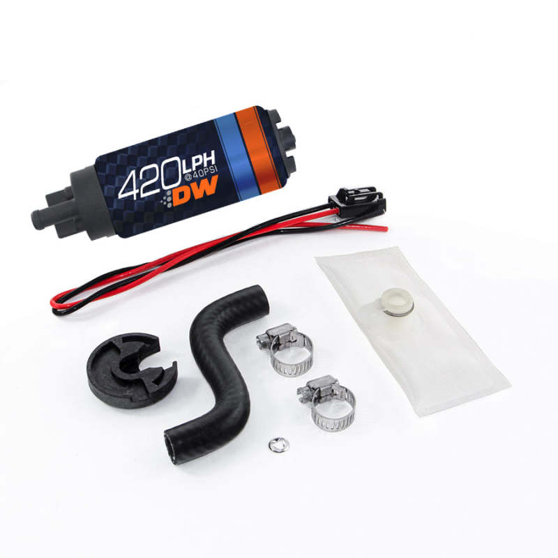 Deatschwerks DW420 Series 420lph In-Tank Fuel Pump w/ Install Kit For 85-97 Ford Mustang-Fuel Pumps-DeatschWerks-00887753542434-