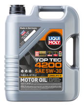 Load image into Gallery viewer, LIQUI MOLY 5L Top Tec 4200 New Generation Motor Oil SAE 5W30 LIQUI MOLY