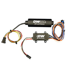 Load image into Gallery viewer, DeatschWerks DW650iL Series 650LPH In-Line External Fuel Pump w/ PWM Controller DeatschWerks