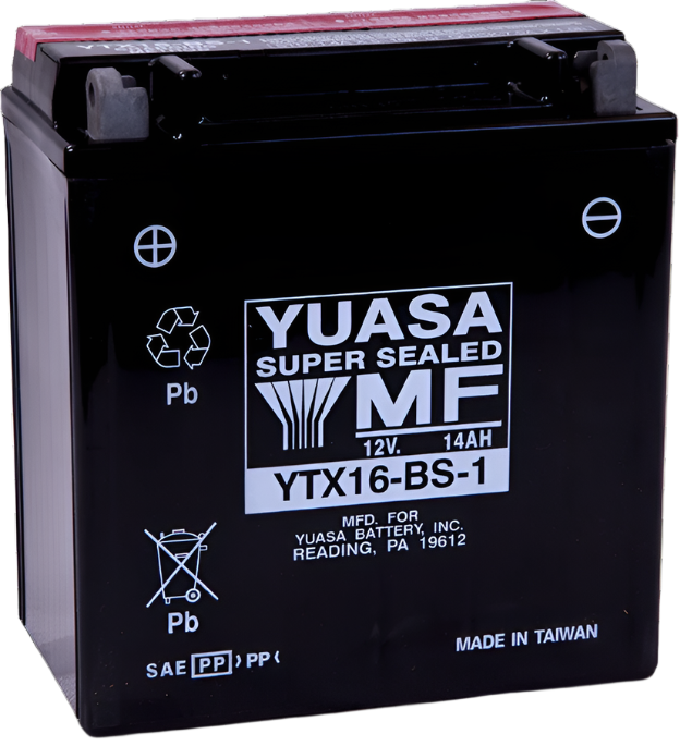 Yuasa YTX16-BS-1 Maintenance Free AGM 12 Volt Battery (Bottle Supplied)-Batteries-Yuasa Battery