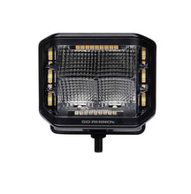 Load image into Gallery viewer, Go Rhino Xplor Blackout Combo Series Cube Sideline LED Flood Lights w/Amber 4x3 - Blk (Pair) Go Rhino