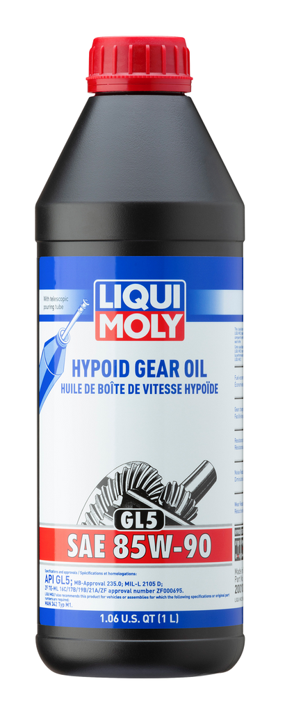 LIQUI MOLY 1L Hypoid Gear Oil (GL5) SAE 85W90-Gear Oils-LIQUI MOLY
