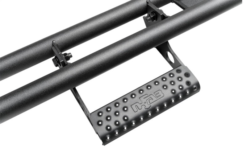 N-Fab RKR Step System 2021 Ford Bronco 4 Door - Tex. Black - 1.75in-Body Armor & Rock Rails-N-Fab