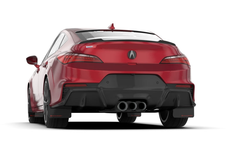 Rally Armor 23-24 Acura Integra + Integra A-Spec Black UR Mud Flap W/Red Logo (No Drilling Req.)-Mud Flaps-Rally Armor