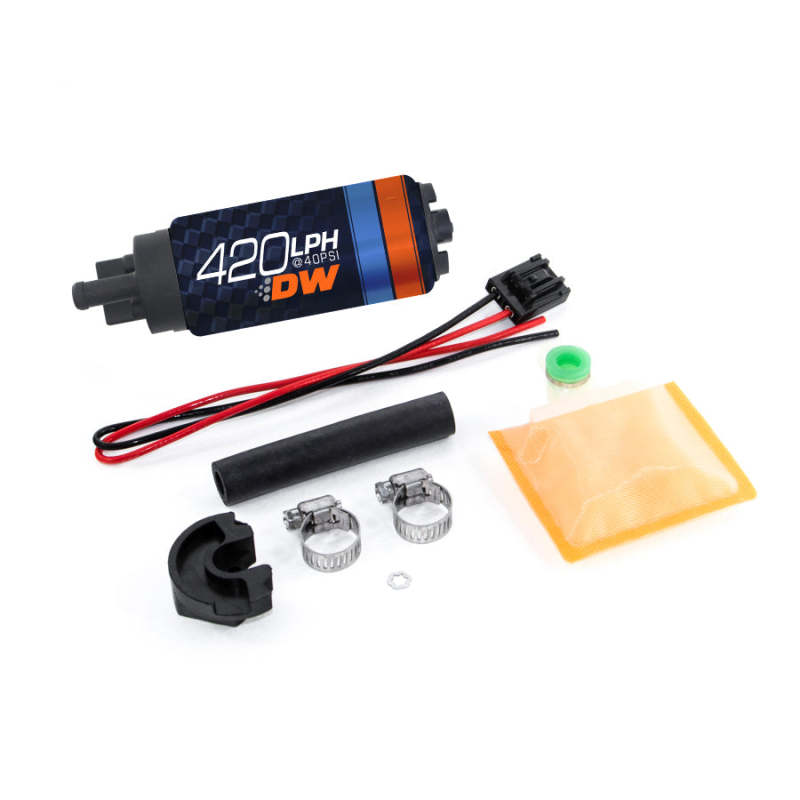 Deatschwerks DW420 Series 420lph In-Tank Fuel Pump w/ Install Kit For 89-94 240SX-Fuel Pumps-DeatschWerks-00887753542359-