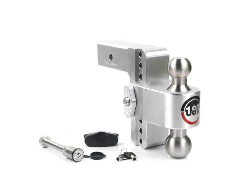 Weigh Safe 180 Hitch 6in Drop Hitch & 2.5in Shank (10K/18.5K GTWR) w/WS05 - Aluminum-Hitch Ball Mounts-Weigh Safe
