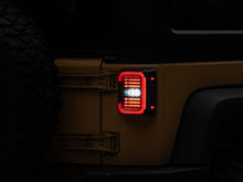 Load image into Gallery viewer, Raxiom 07-18 Jeep Wrangler JK Axial Series LED Halo Tail Lights- Black Housing (Dark Smoked Lens) Raxiom