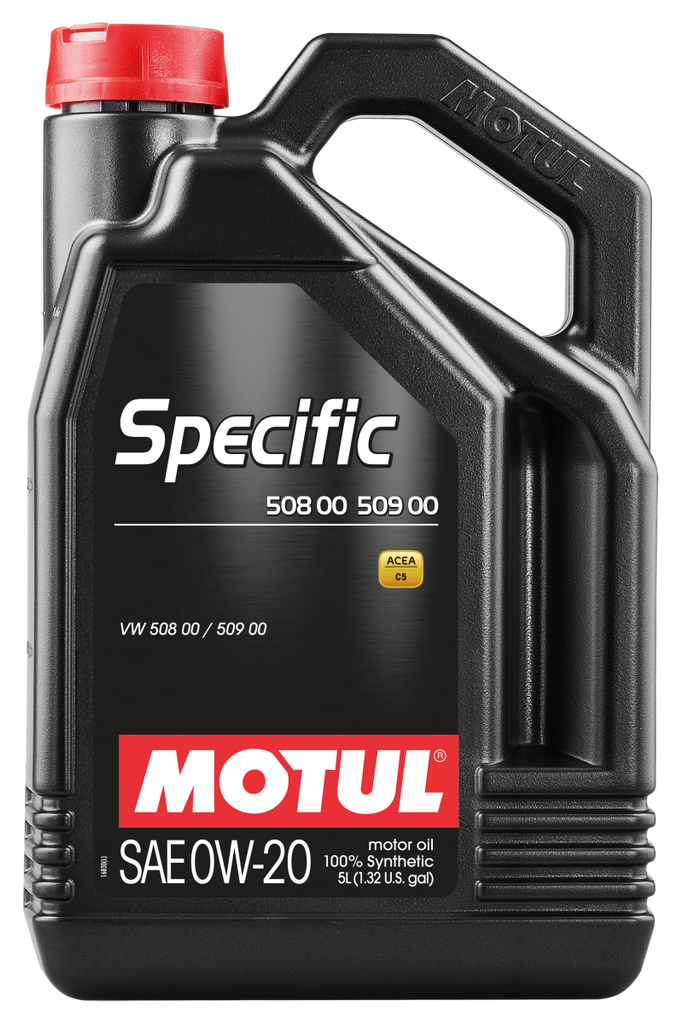 Motul 5L Specific 508 0W20 Oil - Acea A1/B1 / VW 508.00/509.00 / Porsche C20 Motul