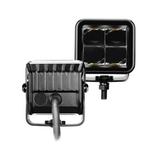 Load image into Gallery viewer, Go Rhino Xplor Blackout Series Cube LED Spot Light Kit (Surface/Threaded Stud Mnt) 2x2 - Blk (Pair) Go Rhino