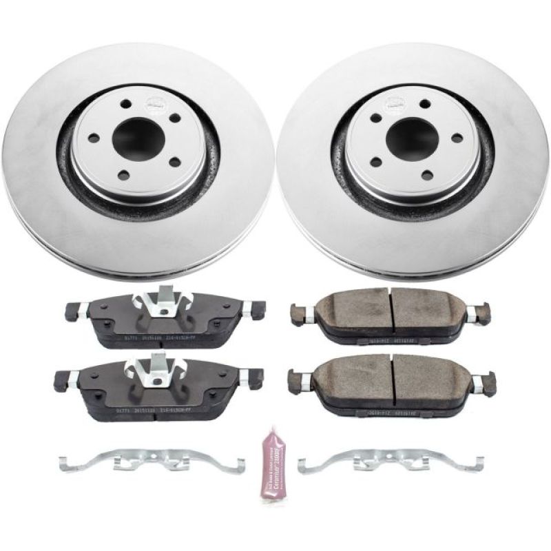 Power Stop 15-18 Ford Focus Front Z17 Evolution Geomet Coated Brake Kit PowerStop