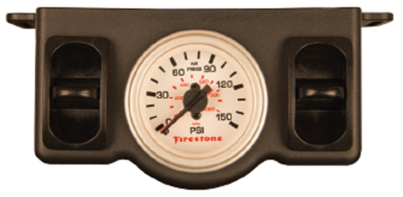 Firestone Pneumatic Dual Pressure Gauge - White Plastic (WR17602574) - Firestone 2574