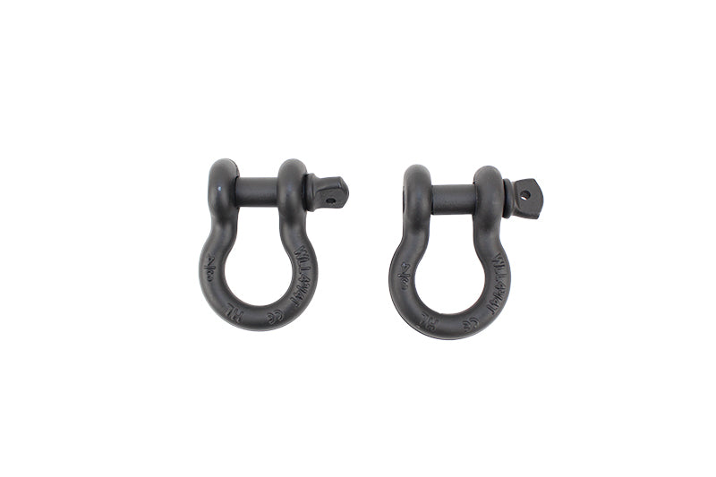 Fishbone Offroad D Ring 3/4In Gloss - Black 2 Piece Set - Fishbone Offroad FBOFB21039