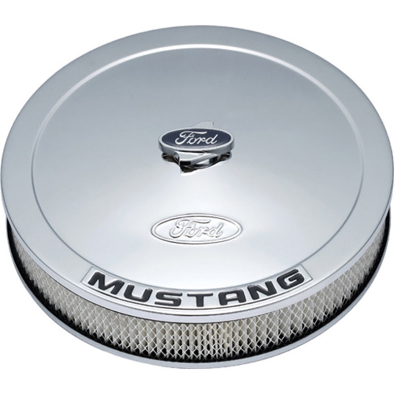 Ford Racing Air Cleaner Kit - Chrome w/Mustang Emblem - Ford Racing FRP302-361