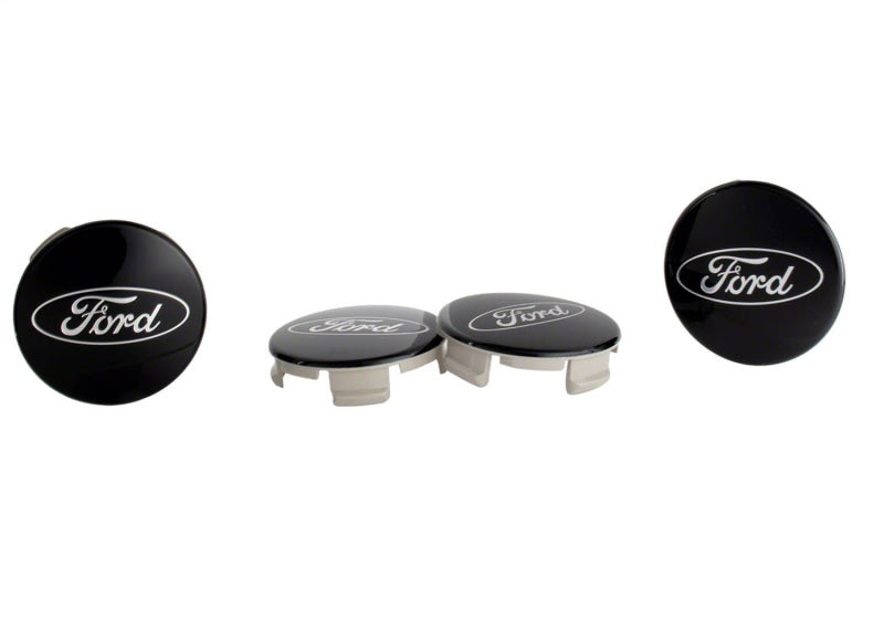 Ford Racing Ford Truck/SUV Black And Chrome Wheel Center Cap Kit - Ford Racing FRPM-1096K-BCT