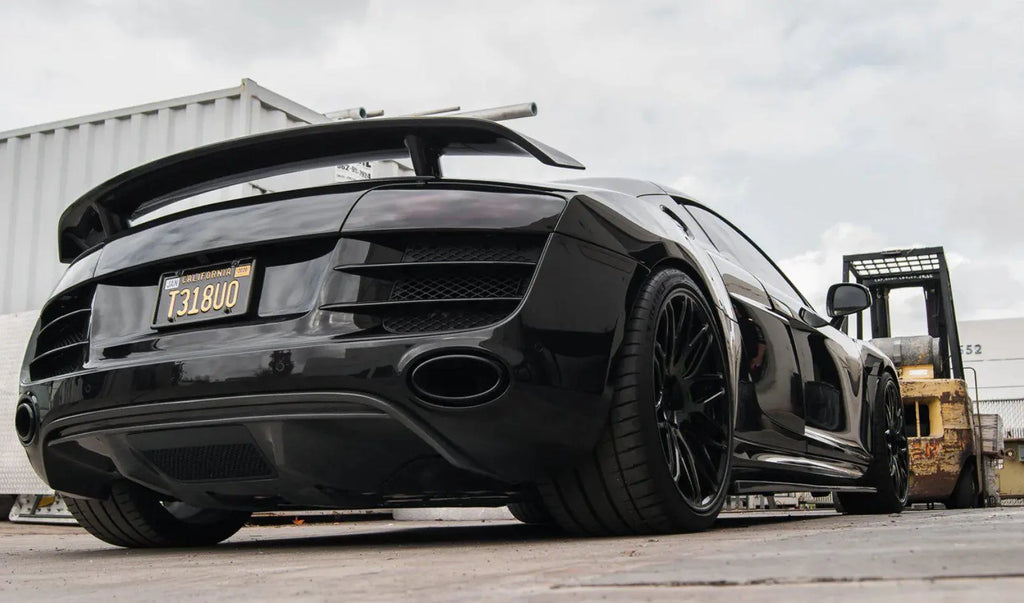 German Rush V10 Style Carbon Fiber Rear Diffuser for 2009-2012 Audi R8 - German Rush GR8CFRDF1013