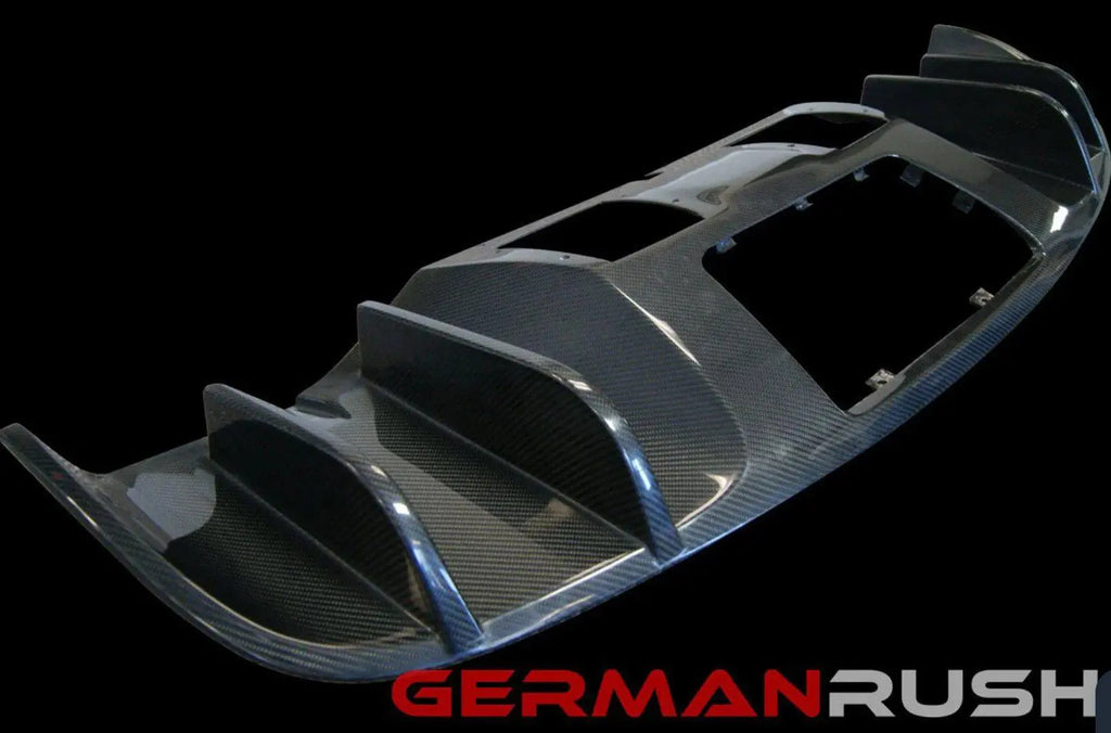 German Rush V10 Style Facelift Carbon Fiber Rear Diffuser for 2013-2015 Audi R8 - German Rush GR8CFRDFFL1415