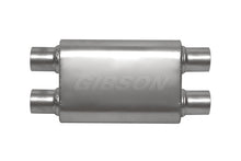 Load image into Gallery viewer, Gibson CFT Superflow Dual/Dual Oval Muffler - 4x9x18in/2.5in Inlet/2.5in Outlet - Stainless Gibson GIB55106S