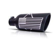 Load image into Gallery viewer, Gibson Patriot Series Rolled Edge Slash-Cut Tip - 5in OD/2.5-2.75in Inlet/12in Length - Blk Ceramic Gibson GIB71-1013