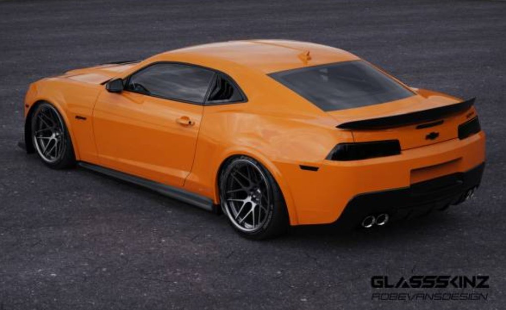 2010-15 Chevrolet Camaro Quarter Louvers - GlassSkinz CAM5BAKKDRAFT-QTR-RAWGB