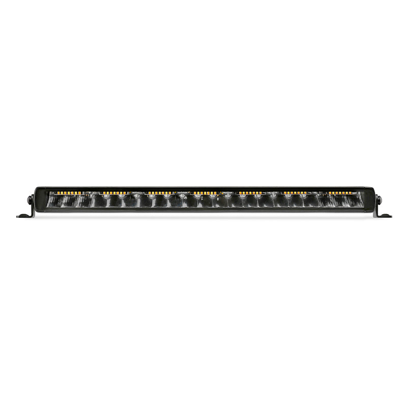 Go Rhino Xplor Blackout Combo Series Sgl Row LED Light Bar w/Amber (Side/Track Mount) 20.5in. - Blk - Go Rhino GOR751052012CS