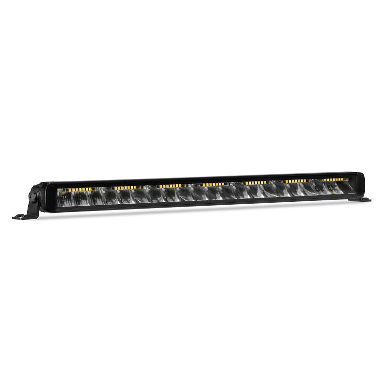 Go Rhino Xplor Blackout Combo Series Sgl Row LED Light Bar w/Amber (Side/Track Mount) 20.5in. - Blk - Go Rhino GOR751052012CS