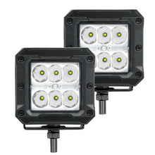 Load image into Gallery viewer, Go Rhino Xplor Bright Series Cube LED Spot Light Kit (Surface/Threaded Stud Mount) 3x3 - Blk (Pair) - Go Rhino GOR751803023SC