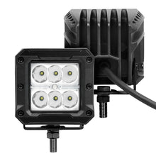 Load image into Gallery viewer, Go Rhino Xplor Bright Series Cube LED Spot Light Kit (Surface/Threaded Stud Mount) 3x3 - Blk (Pair) - Go Rhino GOR751803023SC