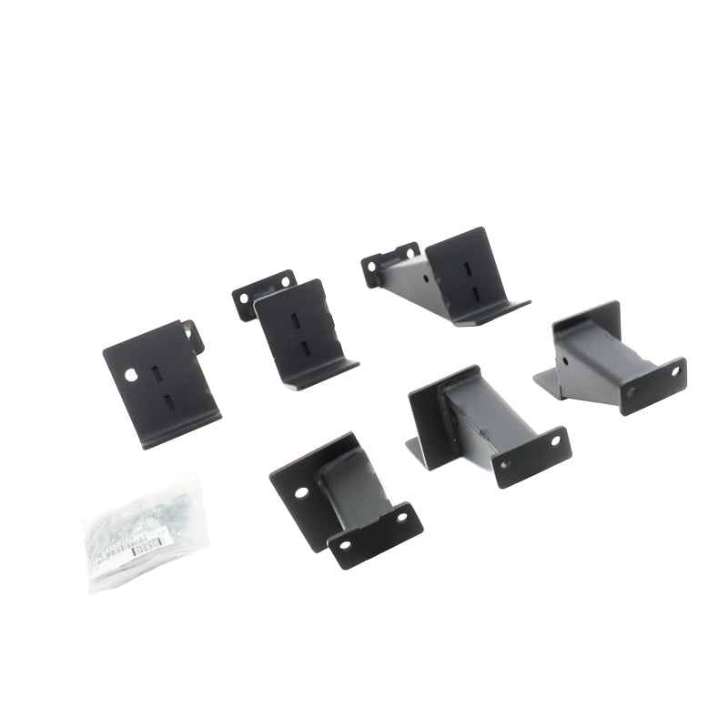 Go Rhino 07-18 Jeep Wrangler JKU 4dr Brackets for Dominator Xtreme Frame Slider - Tex. Blk - Go Rhino GORFSD4505TK