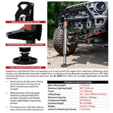 Load image into Gallery viewer, Go Rhino Xventure Gear EG1 El Gato Hydraulic Jack - Graphite - Go Rhino GORXG-RJ50010B