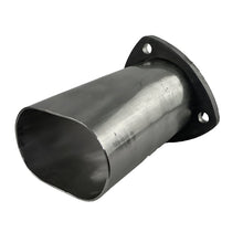 Load image into Gallery viewer, Granatelli 3.0in Round to 3.0in Oval Exhaust Adapter w/Floating 3 Bolt Header Flange - Granatelli Motor Sports GMS313534