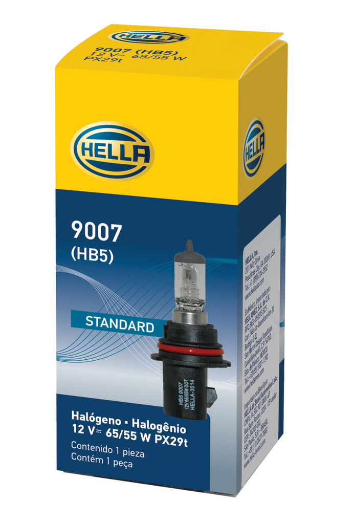 Hella 9007 HB5 12V 65/55W Halogen Bulb PX29t - Hella LA9007
