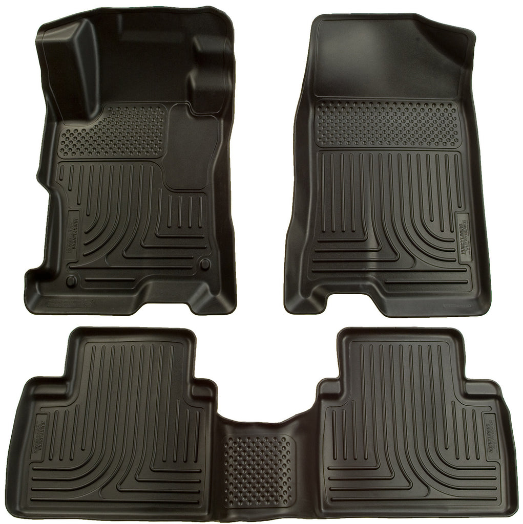 Husky Liners 06-09 Ford Fusion/07-09 Lincoln MKZ (FWD) WeatherBeater Combo Black Floor Liners-Husky Liners-HSL98301