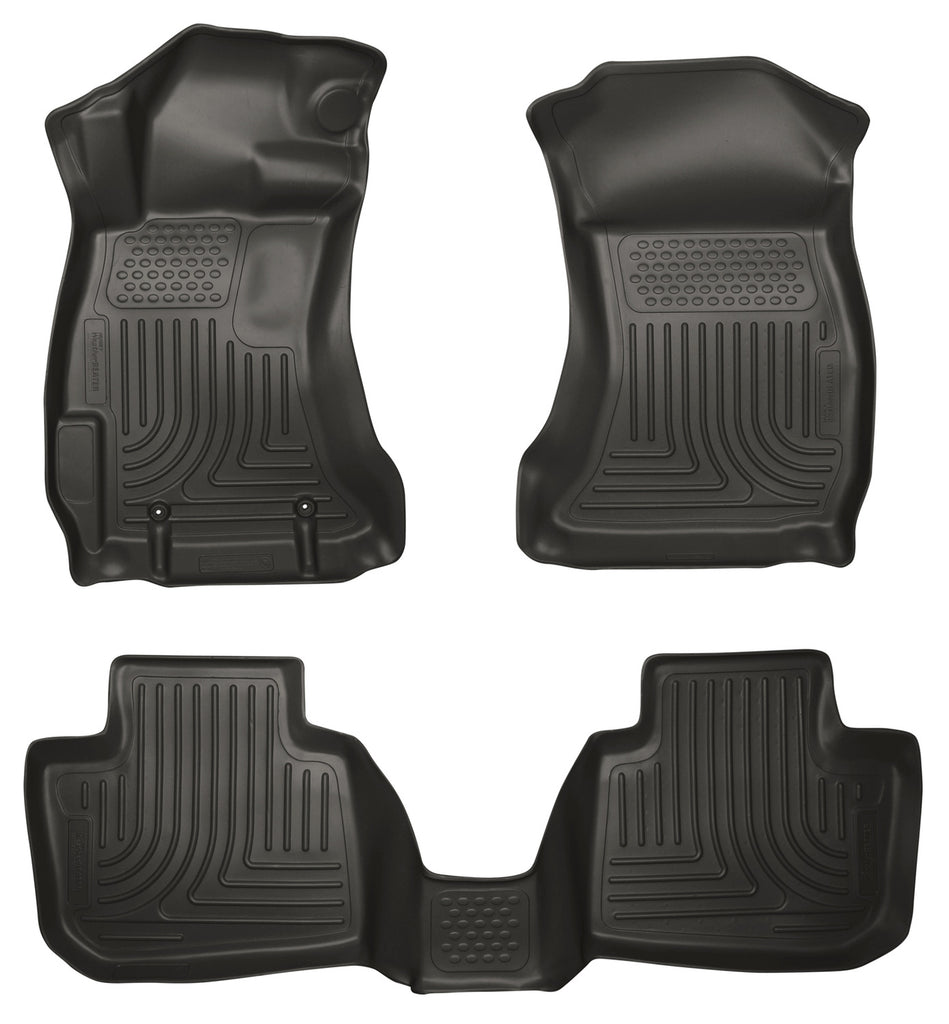 Husky Liners 10-12 Subaru Legacy/Outback WeatherBeater Combo Black Floor Liners-Husky Liners-HSL98841