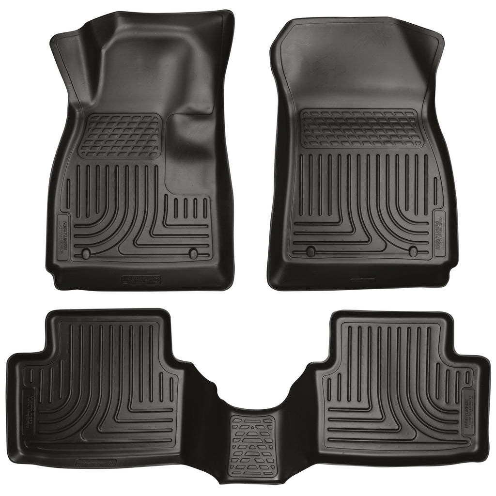 Husky Liners 12-14 Chevrolet Sonic Weatherbeater Black Front & 2nd Seat Floor Liners-Husky Liners-HSL98291