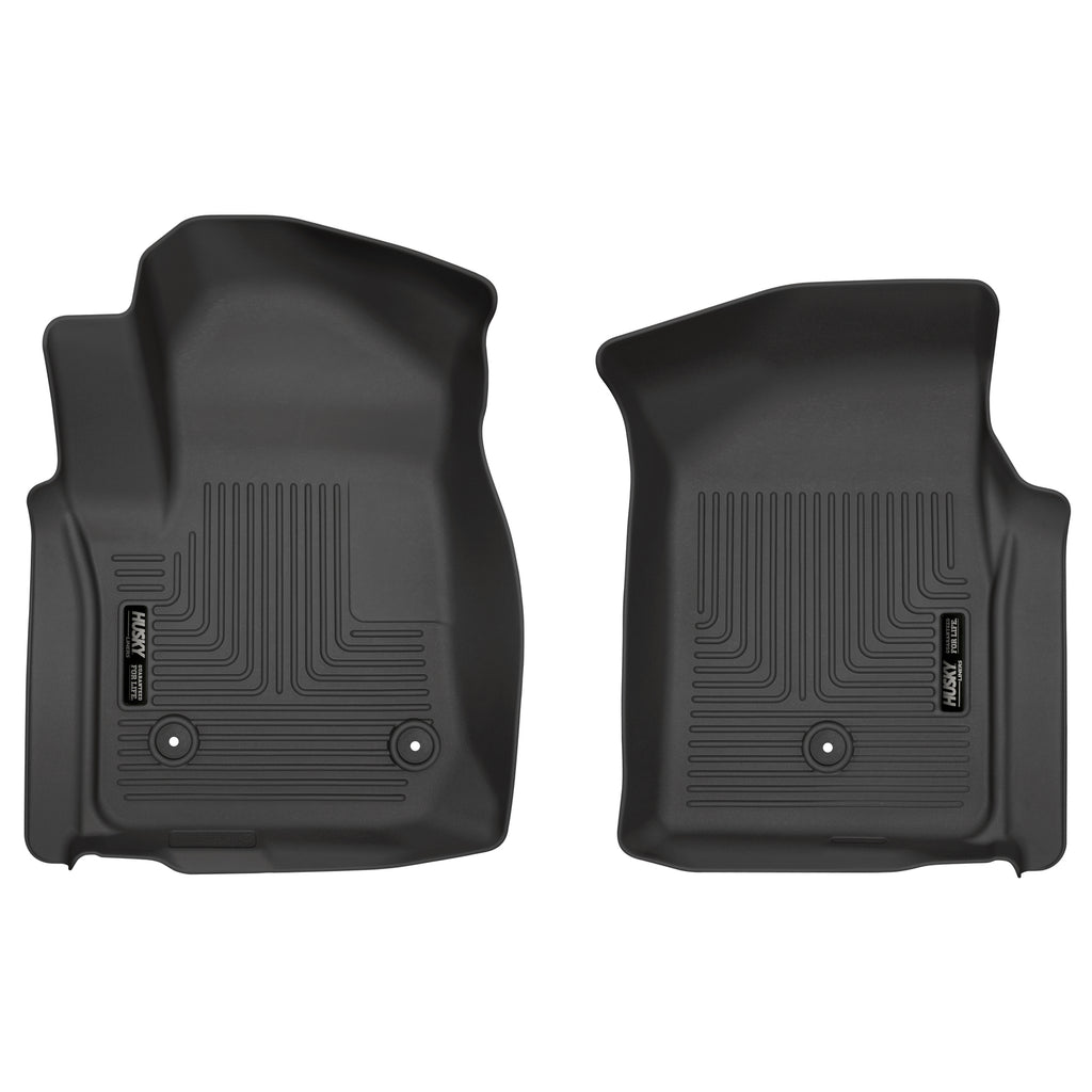 Husky Liners 19-20 Chevy Silverado WeatherBeater Black Floor Liners - Front-Husky Liners-HSL13201