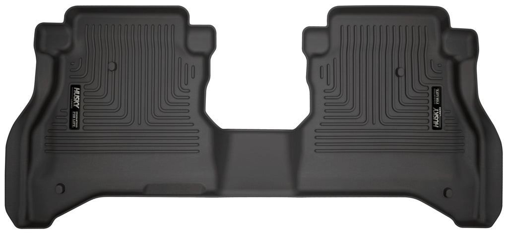 Husky Liners 20-21 Jeep Gladiator Crew Cab WeatherBeater 2nd Seat Black Floor Liners-Husky Liners-HSL14881