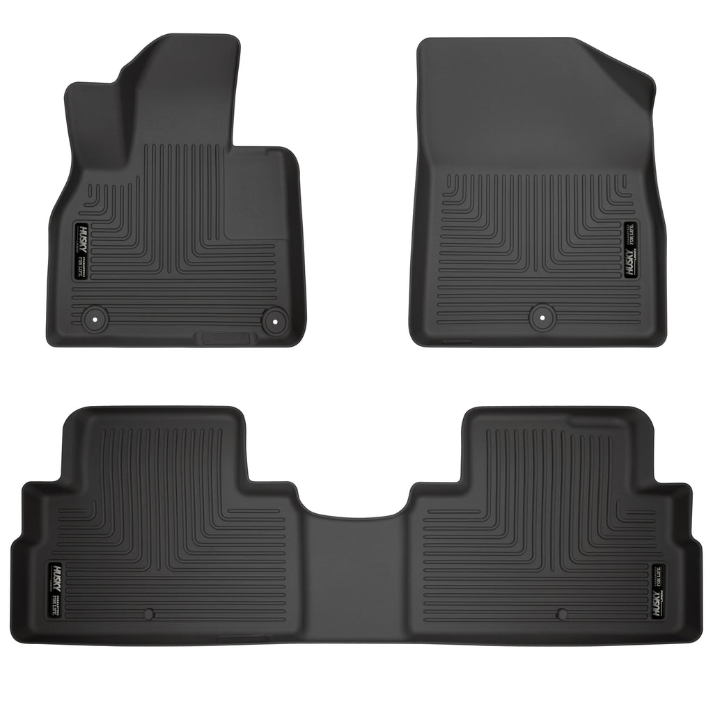 Husky Liners 20-22 Hyundai Palisade Weatherbeater Black Front & 2nd Seat Floor Liners-Husky Liners-HSL95711