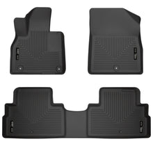Load image into Gallery viewer, Husky Liners 20-22 Hyundai Palisade Weatherbeater Black Front &amp; 2nd Seat Floor Liners-Husky Liners-HSL95711
