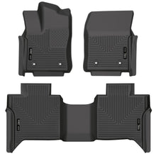 Load image into Gallery viewer, Husky Liners 2022 Toyota Tundra WeatherBeater CC CrewMax Front &amp; 2nd Seat Floor Liner - Blk-Husky Liners-HSL99481