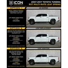 Load image into Gallery viewer, ICON 2007+ Toyota Tundra 1.63-3in Stage 1 3.0 Suspension System ICON ICOK53165