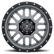 Load image into Gallery viewer, ICON Alpha 20x9 8x170 0mm Offset 5in BS 125.2mm Bore Gun Metal Wheel ICON ICO1220908150GM