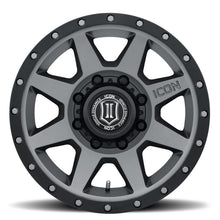 Load image into Gallery viewer, ICON Rebound 17x8.5 8x6.5 13mm Offset 5.25in BS 121.4mm Bore Titanium Wheel ICON ICO1817858052TT