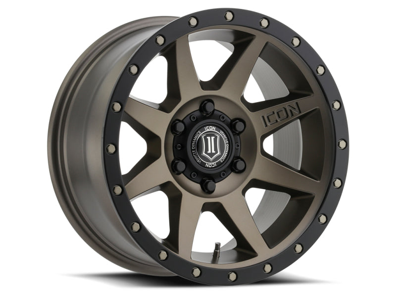 ICON Rebound Pro 17x8.5 6x135 6mm Offset 5in BS 87.1mm Bore Bronze Wheel ICON ICO21817856350BR