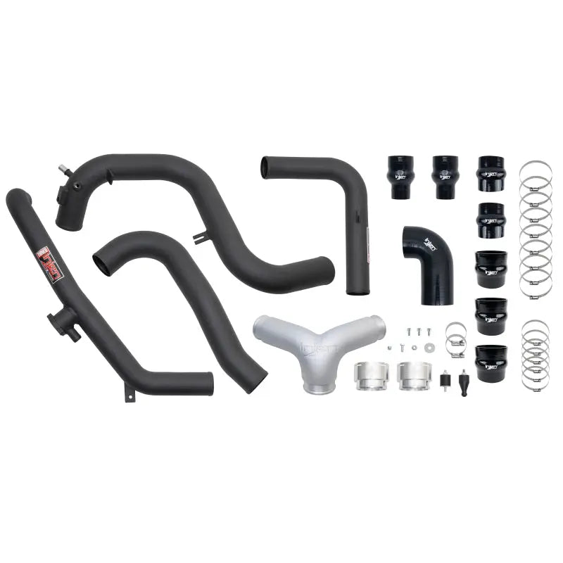 Injen 21-23 Ford Bronco 2.7L V6 (TT) EcoBoost SES Intercooler Pipes - Wrinkle Black Injen INJSES9301ICPWB