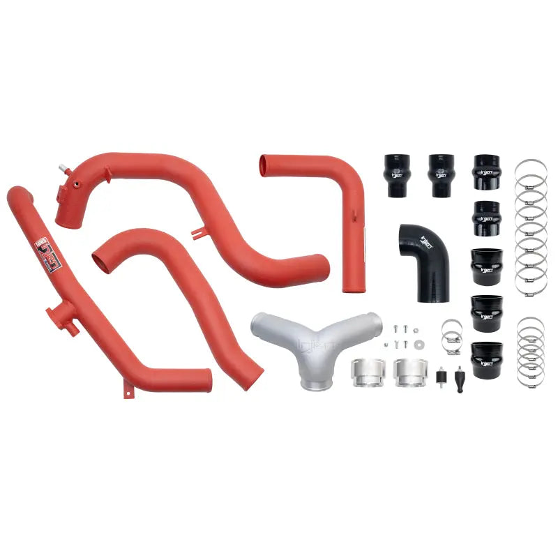 Injen 21-23 Ford Bronco 2.7L V6 (TT) EcoBoost SES Intercooler Pipes - Wrinkle Red Injen INJSES9301ICPWR