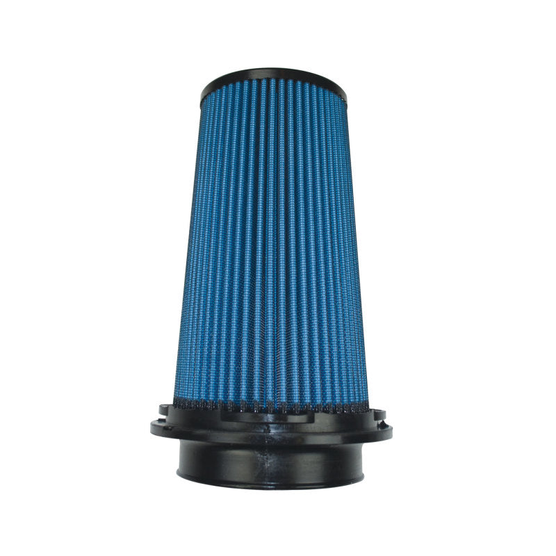 Injen NanoWeb Dry Air Filter- 4in Flange ID 6in Twist Lock Base 8.8in Media Height 4in Top Injen INJX-1110-BB