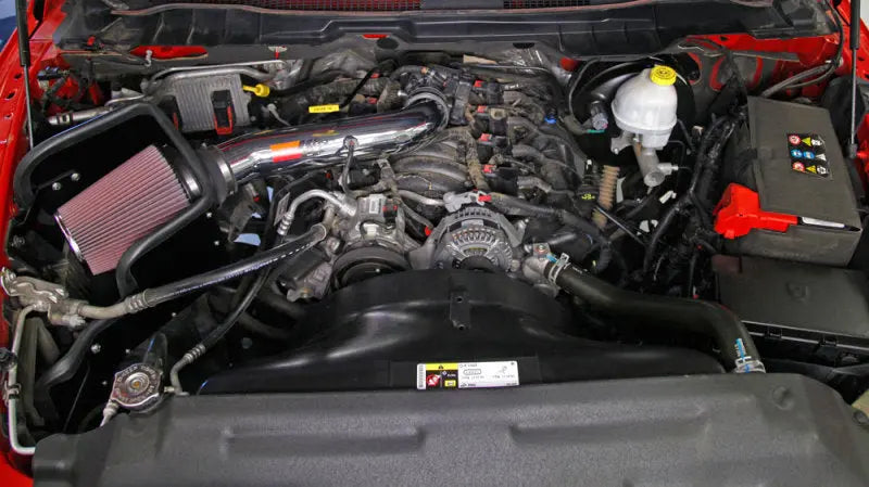K&N 2013 Dodge Ram 1500 V8-4.7L High Flow Performance Air Intake Kit - K&N Engineering KNN77-1571KP