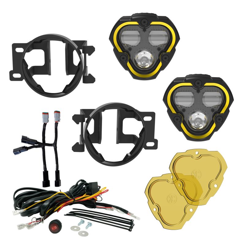 KC HiLiTES FLEX ERA 3 Dual Mode SAE Fog Lights - 2-Light Master Kit for Toyota Tacoma/4Runner/Tundra - KC HiLiTES KCL97154